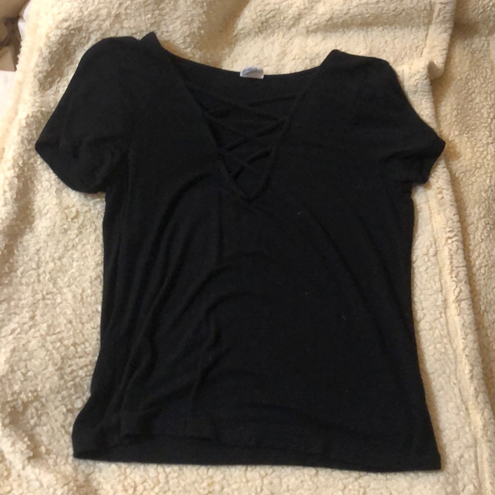 criss cross black top